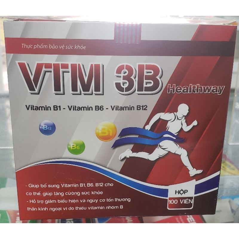 Vitamin 3B giúp bổ sung vitamin B1 B6 B12 ,giúp tăng sức đề kháng,Giúp hỗ trợ thần kinh ngoại biên khỏe mạnh