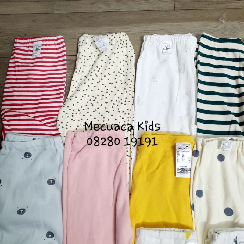 14-16kg Quần dài cotton lẻ xuất Hàn các hãng cho bé trai bé gái