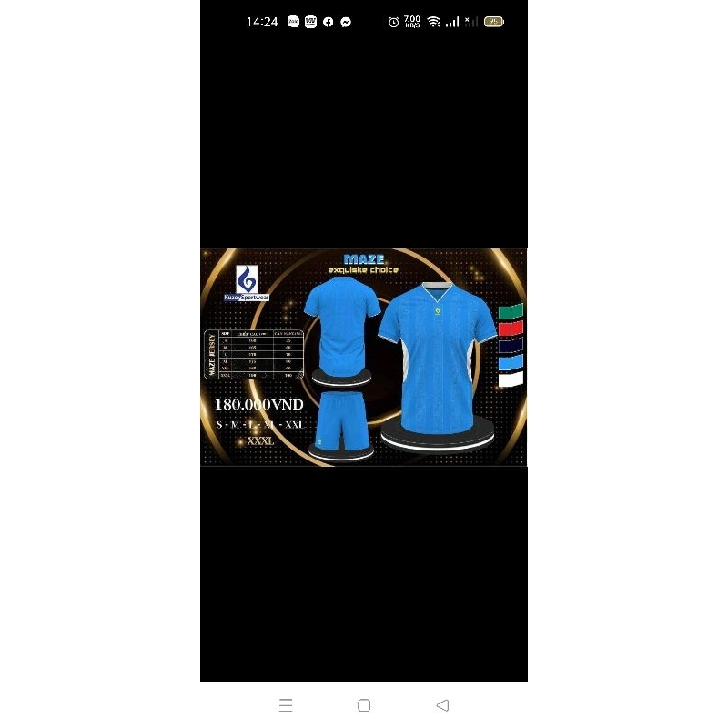 Bộ thể thao nam chọn live