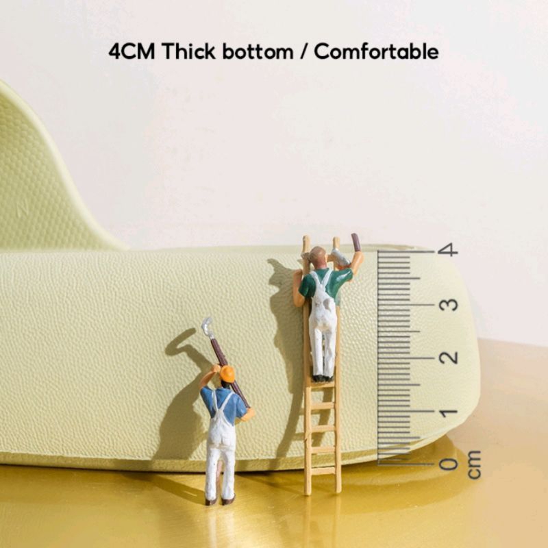 Dép Quai Ngang Chất EVA Đế 4cm Siêu Nhẹ Êm Chống Trơn Trượt Thời Trang Basic Cho Cặp Đôi