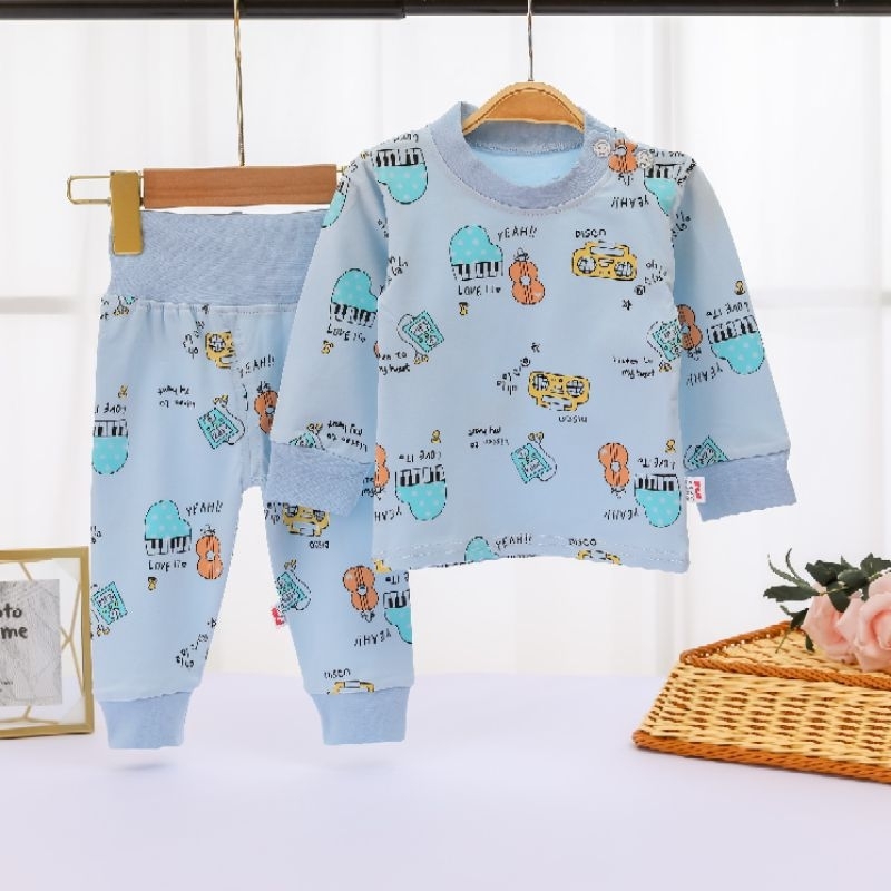 Bộ quần áo cạp cao thu đông hàng quảng châu , chất cotton len quảng châu mềm mịn bé trai bé gái 5-19kg