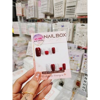 nailbox đỏ mix nhũ cá 7 màu