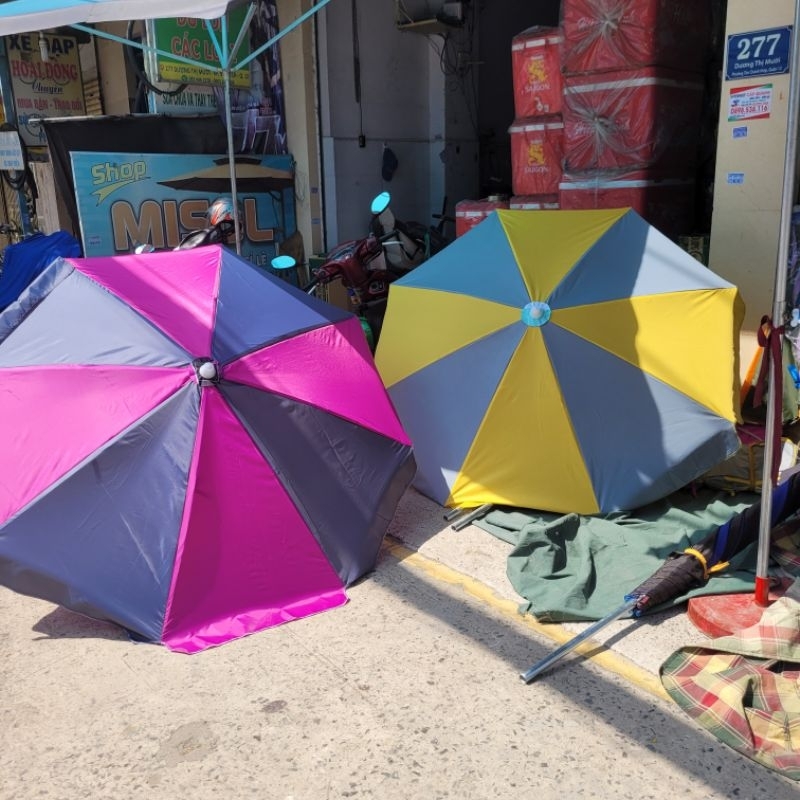 Dù vải lớn không đế dùng để che Mưa che nắng 1m8 màu ngẫu nhiên