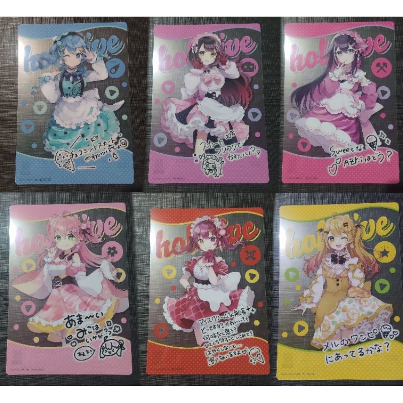 Thẻ Hololive collab family mark - Suisei, Miko, Azki, Roboco, Mel, Marine