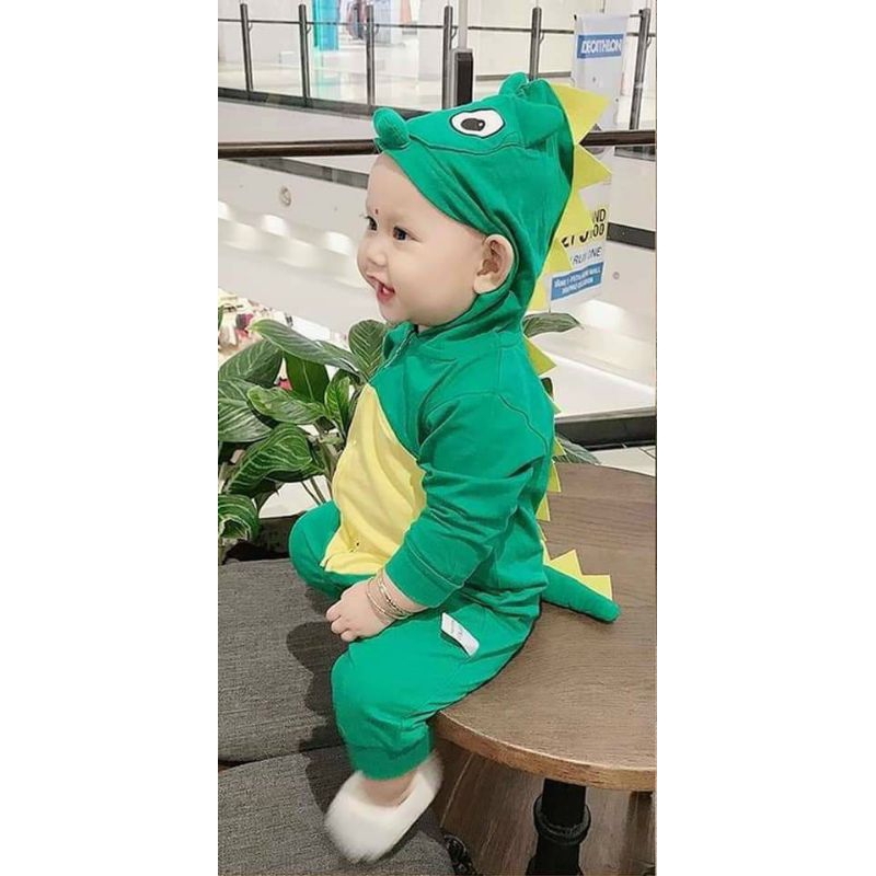 Body hình thú cotton dài tay cho bé từ 4-18kg chất cotton mềm mịn co dãn thấm hút mồ hôi rất tốt