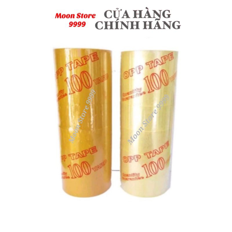 Băng Keo TRONG OPP, ĐỤC Cuộn 100 YARD [Lẻ 1 Cuộn]