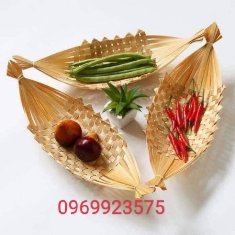 thuyền nan tre đựng đồ đa năng