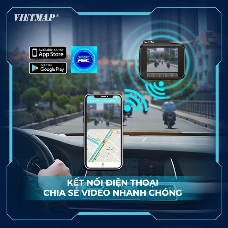 Cam Hành Trình Vietmap SpeedMap M1
