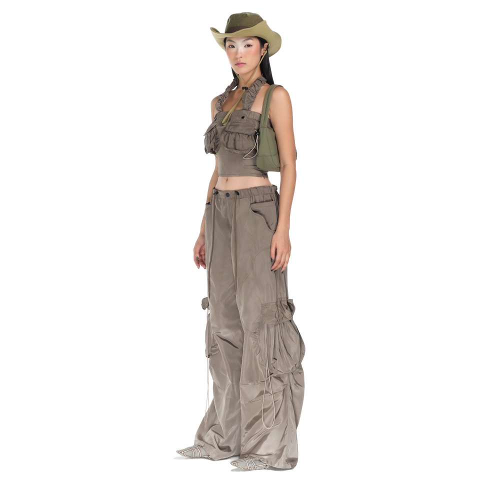 Áo dù nâu rêu HeartBurn