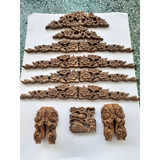 Phụ kiện hoa văn lồng chim gỗ