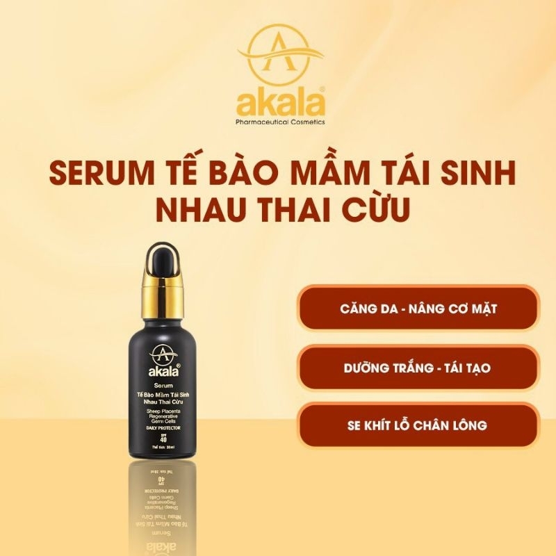Serum tế bào mầm dưỡng trắng, căng mịn da Akala 30ml (mỹ phẩm dược)