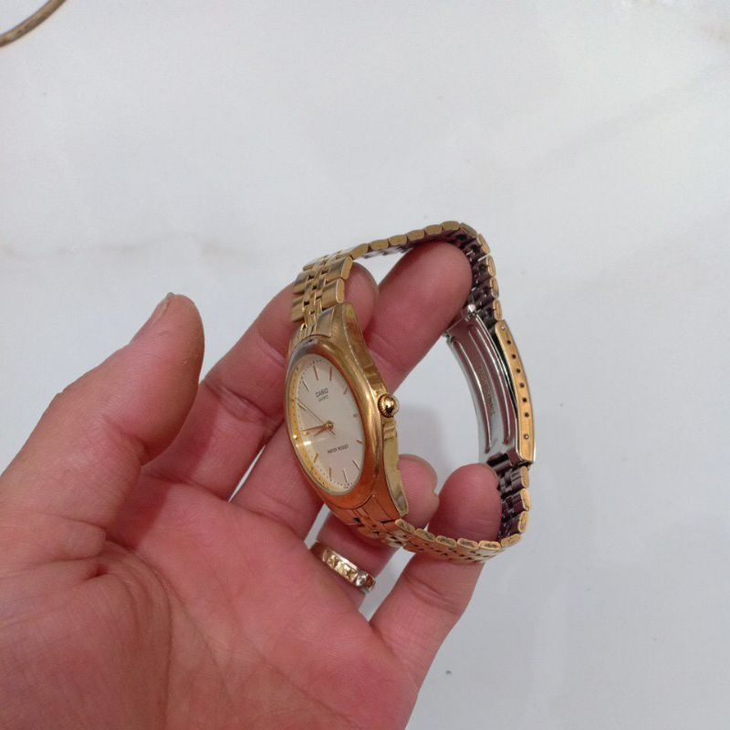 Đồng hồ si nhật nam hiệu CASIO mạ vàng