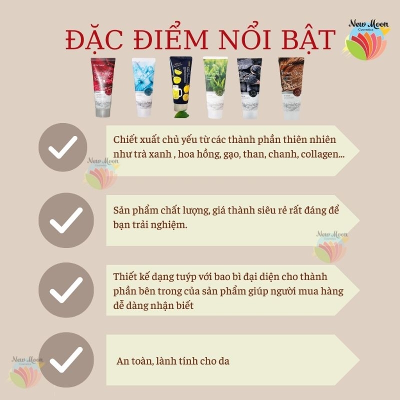 Sữa rửa mặt Hàn Quốc sáng da  - dịu nhẹ - làm sạch sâu 3W Clinic Cleansing Foam 100ml