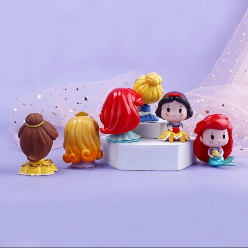 Công Chúa Disney Ngồi Bản Chibi Đáng Yêu