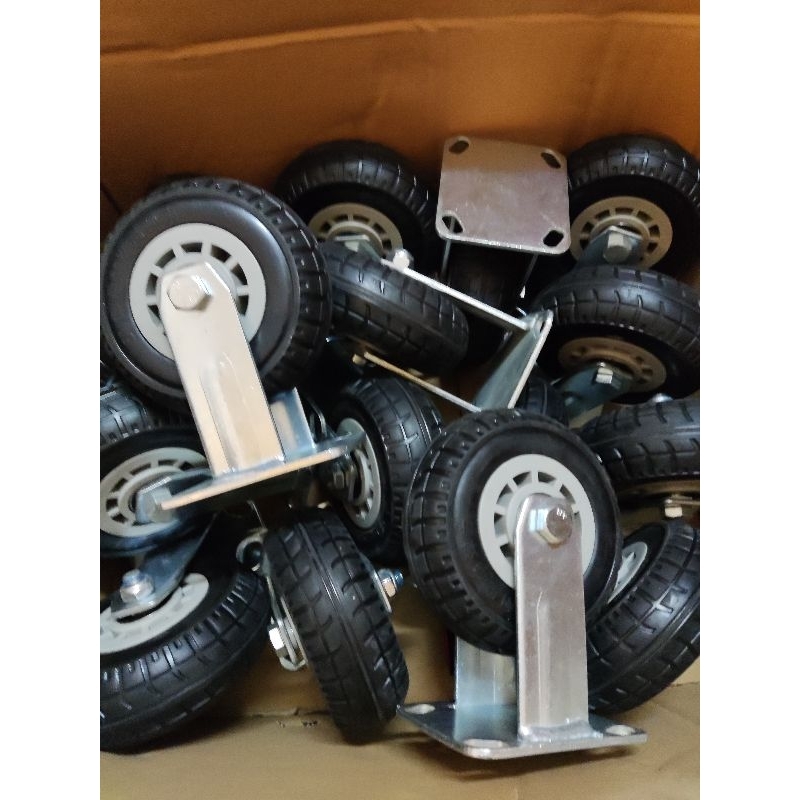 Bánh xe đẩy hàng cao su tải nặng SIÊU BỀN, SIÊU TẢI