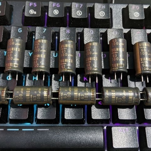 Tụ Elna Silmic II 100uf 63V NOS