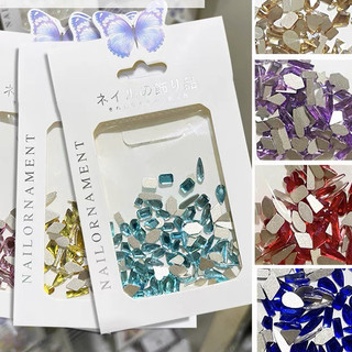 Đá khối chân bằng size to size - mini đính móng tay set 100 viên