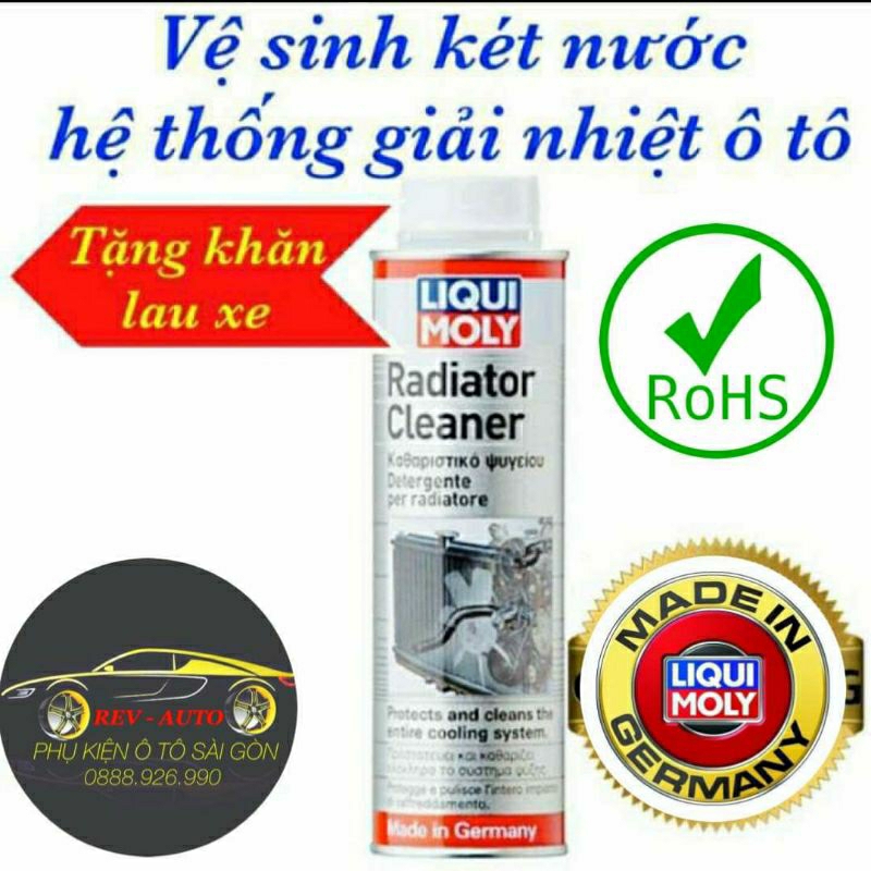 Súc két nước & hệ thống làm mát ô tô, liqui Moly 1804-300 ml(Quà tặng)