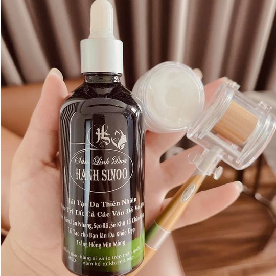 Tái tạo da Đông y Cốt sâm Hạnh Sinoo - Loại mạnh hỗ trợ da bong hiệu quả, phù hợp với da sẹo rỗ, da nam handmade by Hạnh