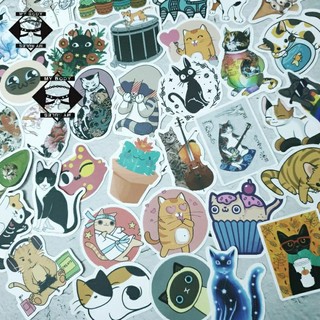 (135) Bộ hình dán/sticker/decal hình mèo