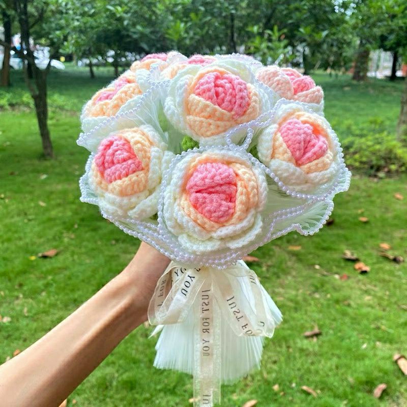 Hoa Len Handmade, Hoa hồng, Tulip, Hướng Dương, Hoa Cúc, Trái Tim Len.