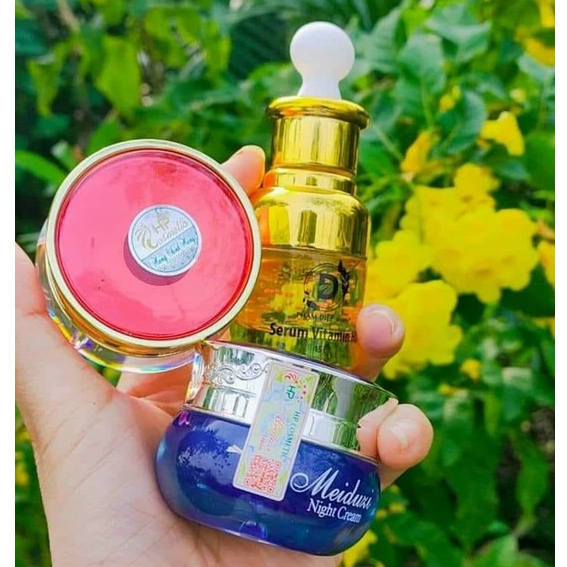 Combo kem face nhật MEIDUZI tem HP chính hãng / dưỡng trắng mờ nám , tàng nhang, giảm mụn.