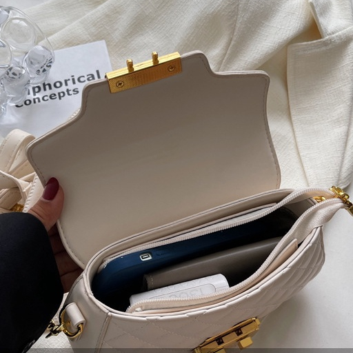 Túi xách nữ Quảng Châu đeo vai, đeo chéo khóa bấm phong cách trẻ trung