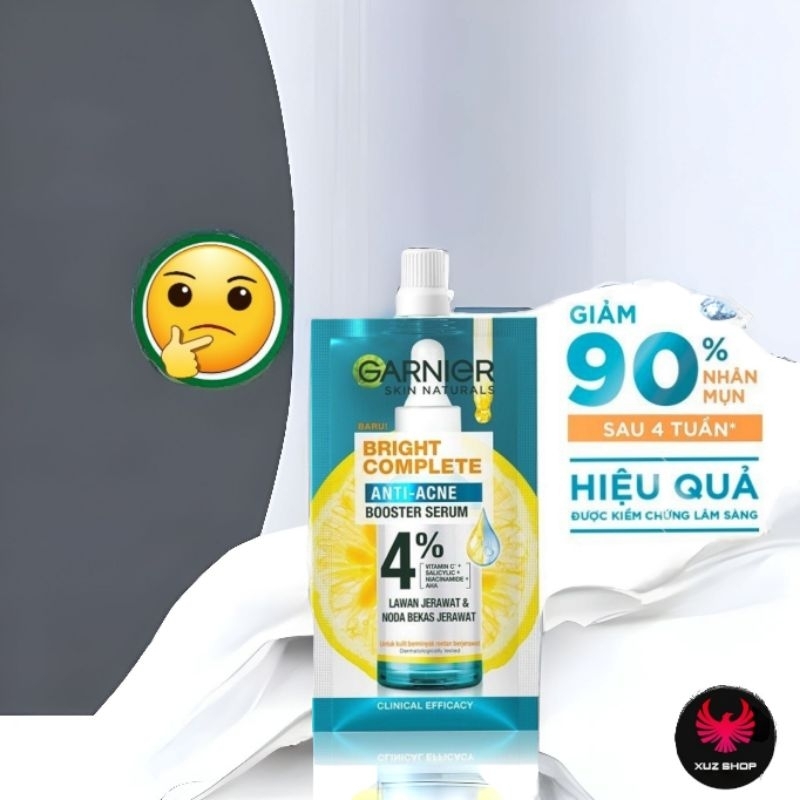 7.5ml - SERUM GARNIER giảm mụn mờ thâm cho da dầu mụn 7.5ml - MÀU XANH DƯƠNG