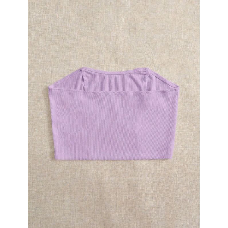 Áo cúp ngực/ Áo quây/ Áo ống croptop sexy màu trơn đơn giản style Hàn Quốc màu tím 💜