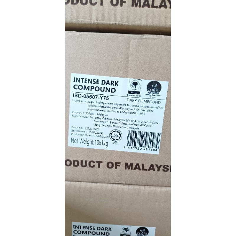 INTENSE DARK COMPOUND - SOCOLA ĐEN KHỐI 1KG VANHOUSTEN