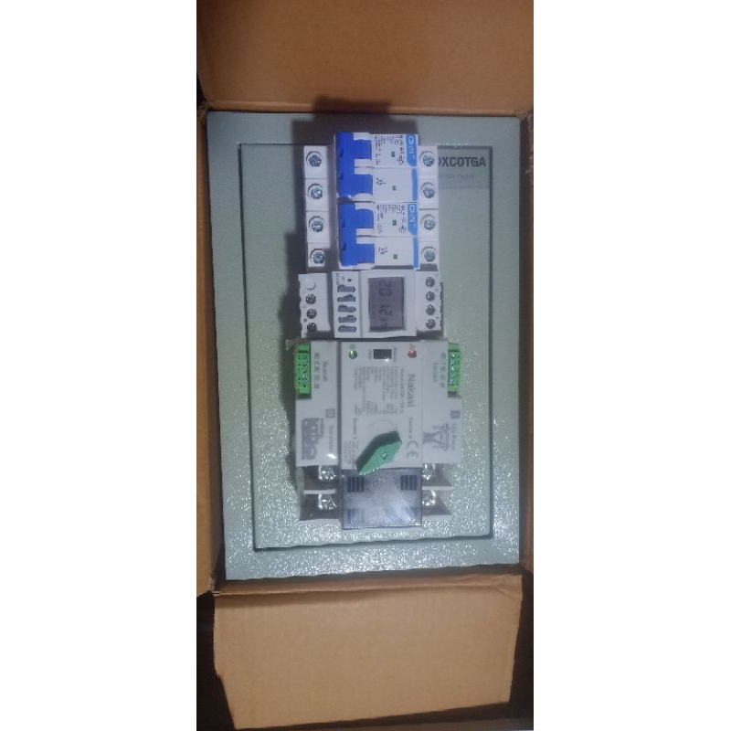 Tủ ATS 1P . Đảo nguồn 2 công tơ điện . Đảo chiều 2 nguồn điện