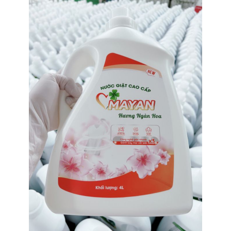 Nước Giặt Cao Cấp Mayan Hương Ngàn Hoa Can 10lit