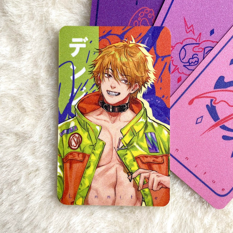 Card bo góc nhân vật Chainsaw Man thiết kế bởi Lannitae