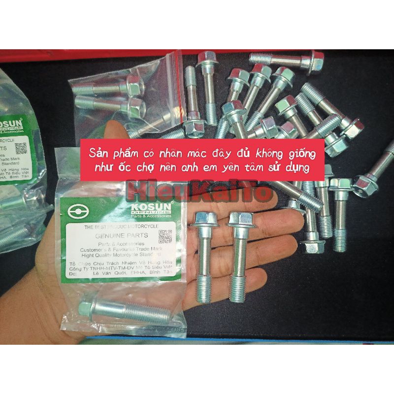 Ốc hạ phuộc không cần mài ti cho Winner v1 X, Ex 150 155, Vario, wave, dream