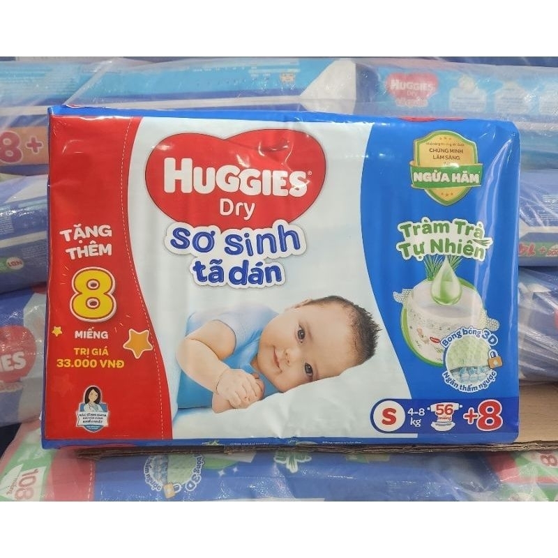 🏰HCM 🏰Tã dán sơ sinh dành cho bé 4 - 8kg Bobby S54+6 / S80+4 🏠 Huggies S80+2 / S54+6