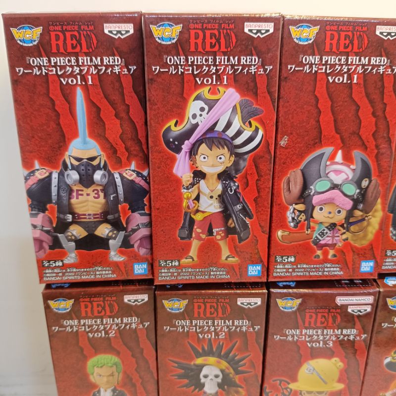 Mô hình One Piece RED - Team mũ rơm 10 thành viên WCF chính hãng