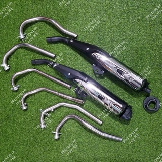 Pô exciter 150 và 155 chụp tfx móc nhẹ cổ 2 khúc lắp như zin msp 0160
