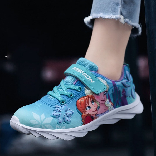 Thể thao Elsa màu xanh siêu nhẹ cho bé gái 3-9 tuổi