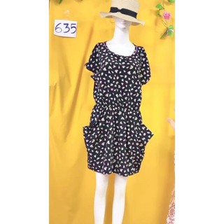 đầm voan họa tiết size M/L. S635
