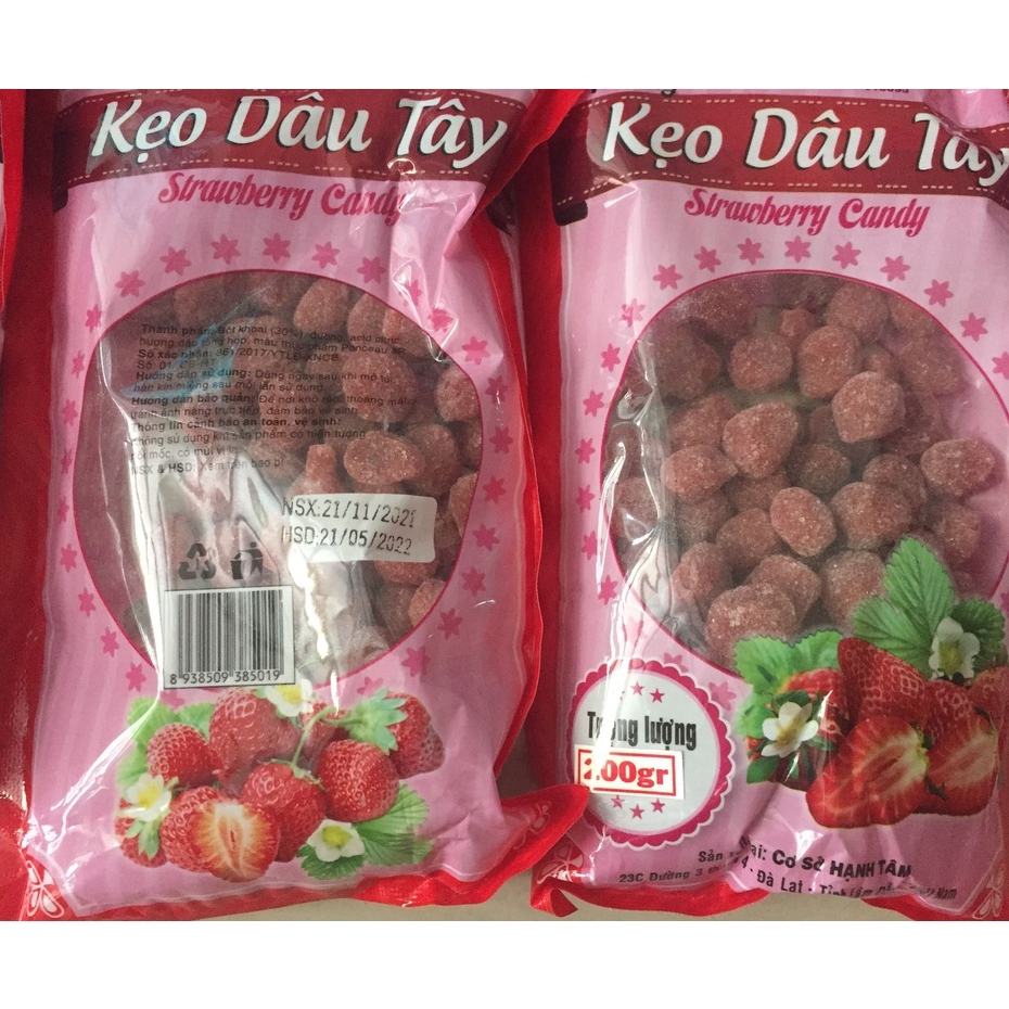 COMBO 2 GÓI KẸO DÂU TÂY ĐÀ LẠT - gói 300gr