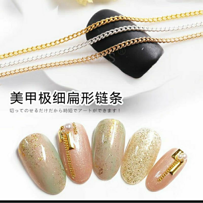 Dây xích trang trí nail