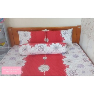 CHĂN GA GỐI vải cotton lụa satin Hàn Quốc 100%