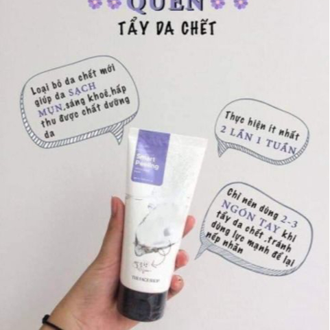 TẨY DA CHẾT THE FACE SHOP NGỌC TRAI ĐƯỜNG ĐEN