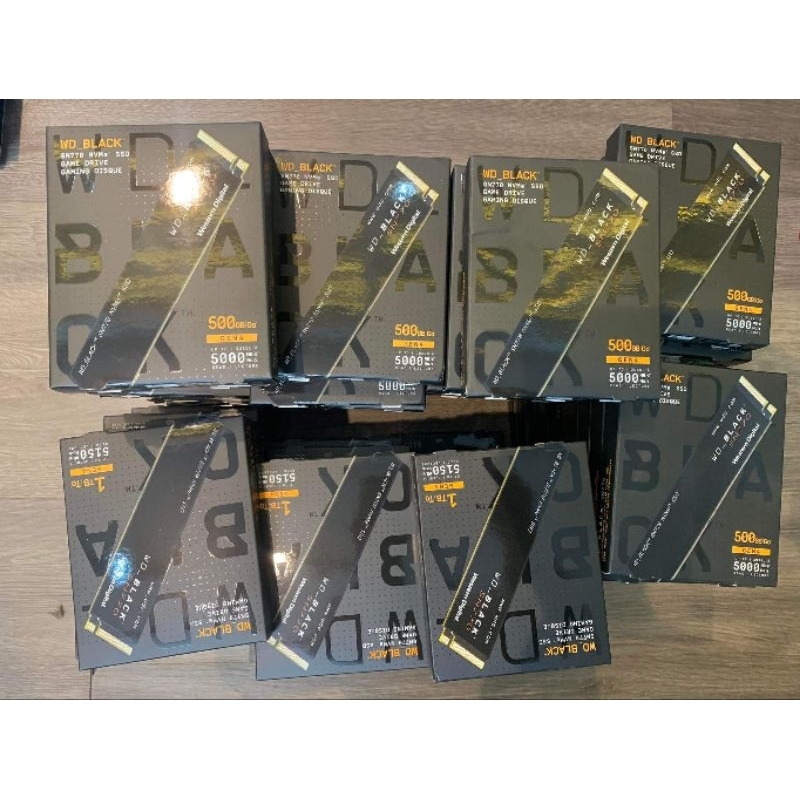 Ổ Cứng SSD WD BLACK SN770 500GB / SN770 1TB M2 PCIe NVMe Gen 4×4 WDS500G3X0E