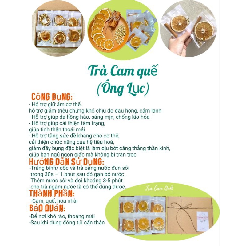 (Trà cam quế -Sét 10 gói )