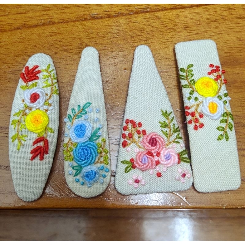 Kẹp tóc thêu tay handmade nhiều mẫu xinh xắn