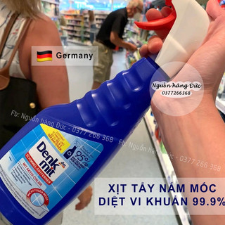 Xịt tẩy nấm mốc Denkmit ở gạch lát, nền nhà tắm DIỆT KHUẨN - Nguồn hàng Đức