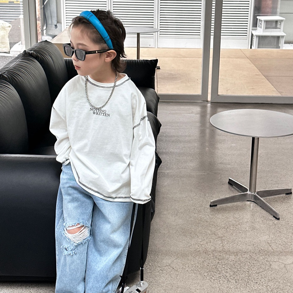 Áo thun dài tay bé trai NO A251 size 90-140, quần áo trẻ em quảng châu cao cấp