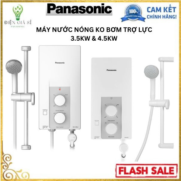 Máy nước Nóng Trực Tiếp(KO BƠM TRỢ LỰC) Chính Hãng Panasonic(3.5KW & 4.5KW) DH-3RL2VH, DH-4RL1VW