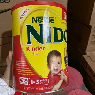 Sale xả hàng date 10/2023 nido mỹ nắp đỏ kinder 1+ 1.6kg cho bé từ 1 tuổi